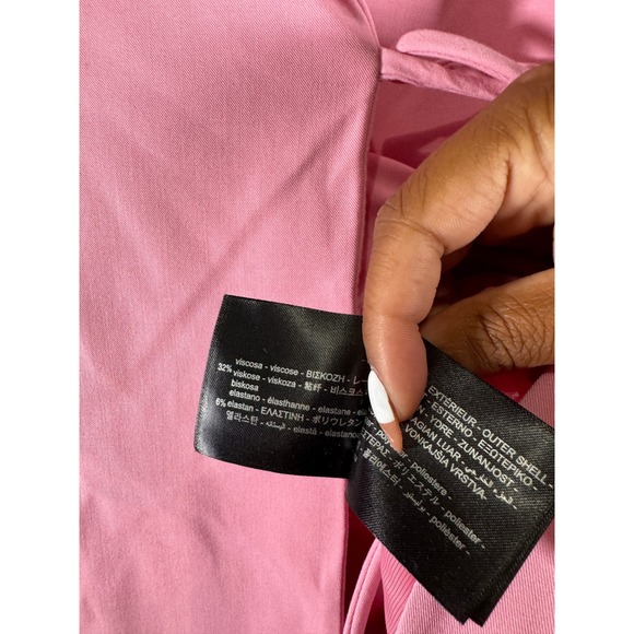 Zara Blazer Women XS/S Drawstring Tie‎ Waist Oversized Business Academia Preppy - Picture 6 of 12